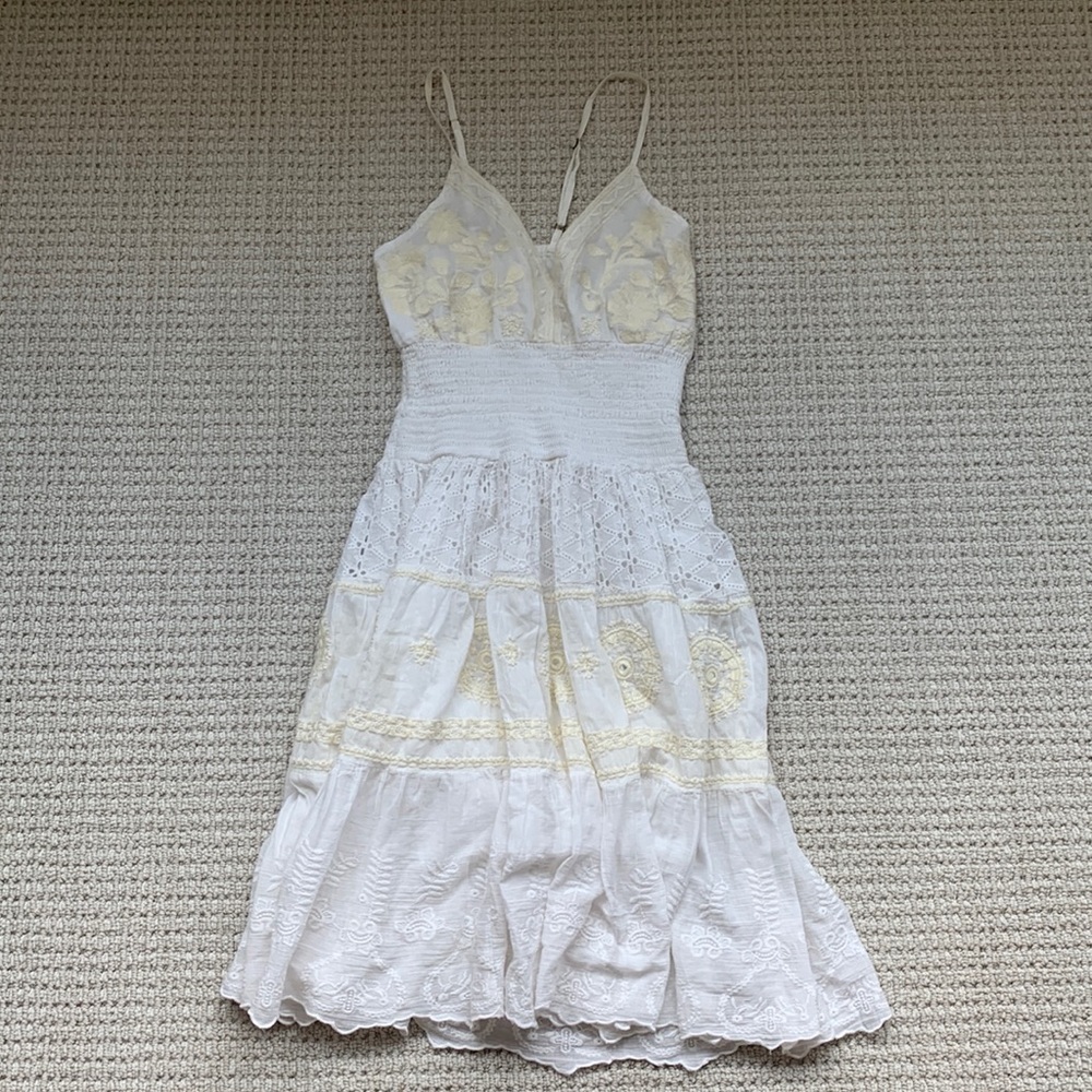 White AREA dress